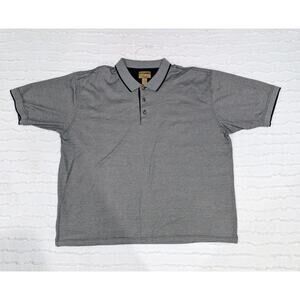 Men’s 4XL Gold Tri-Mountain Polo Shirt – Mercerized Cotton | Classic Golf Shirt